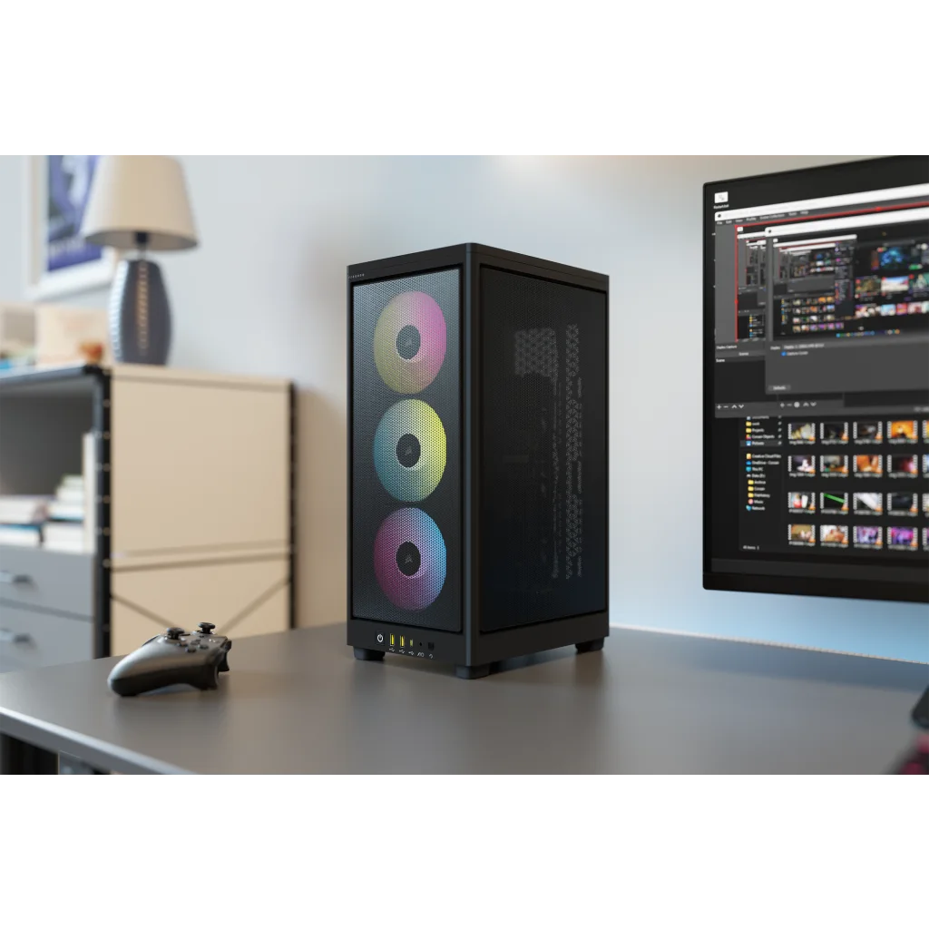 2000D AIRFLOW Mini-ITX PC Case - Black