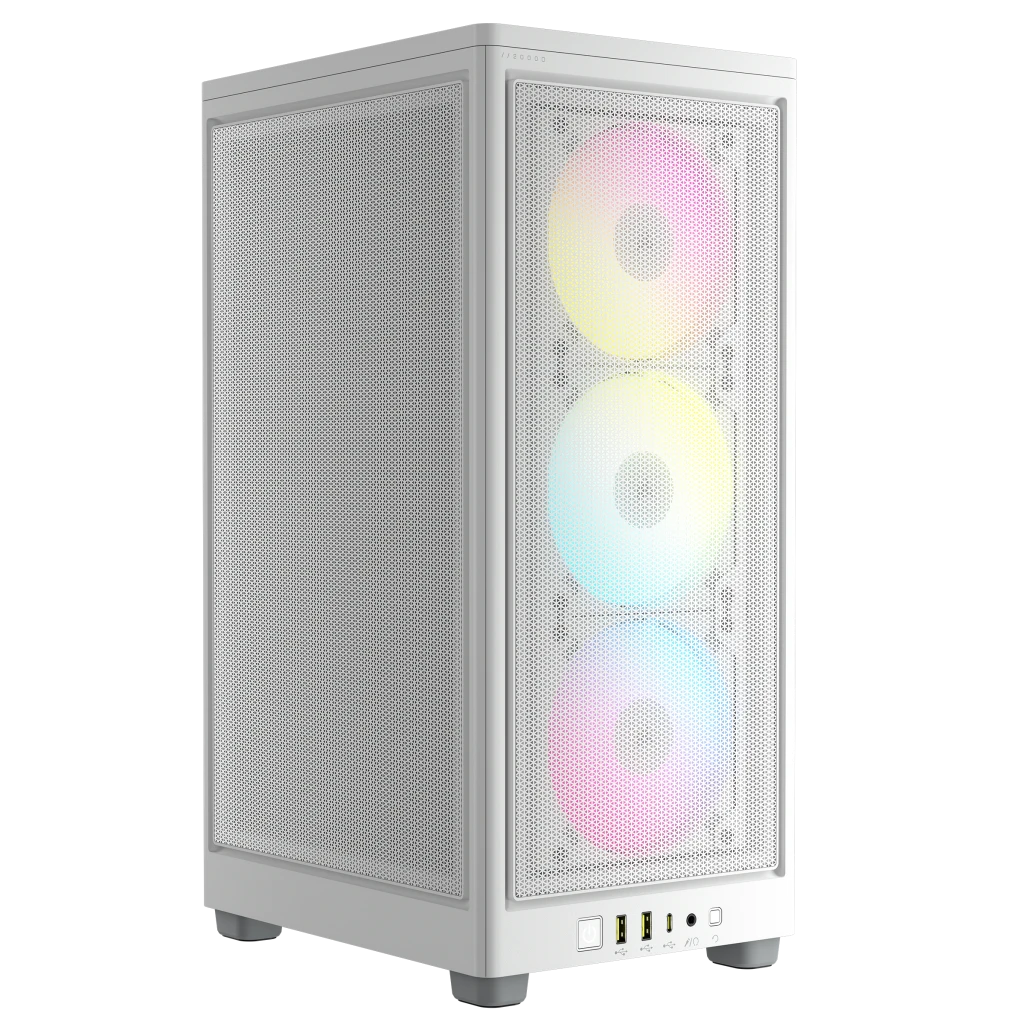 【感謝価格】 PC Mini-ITX AIRFLOW RGB 2000D Case White - PCケース(自作PC用)