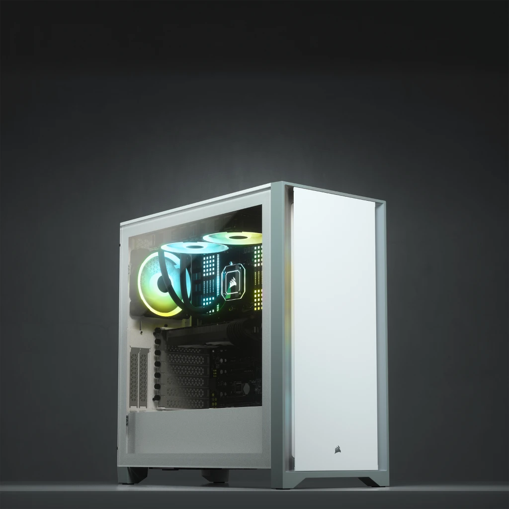 4000D Tempered Glass Mid-Tower ATX Case — White