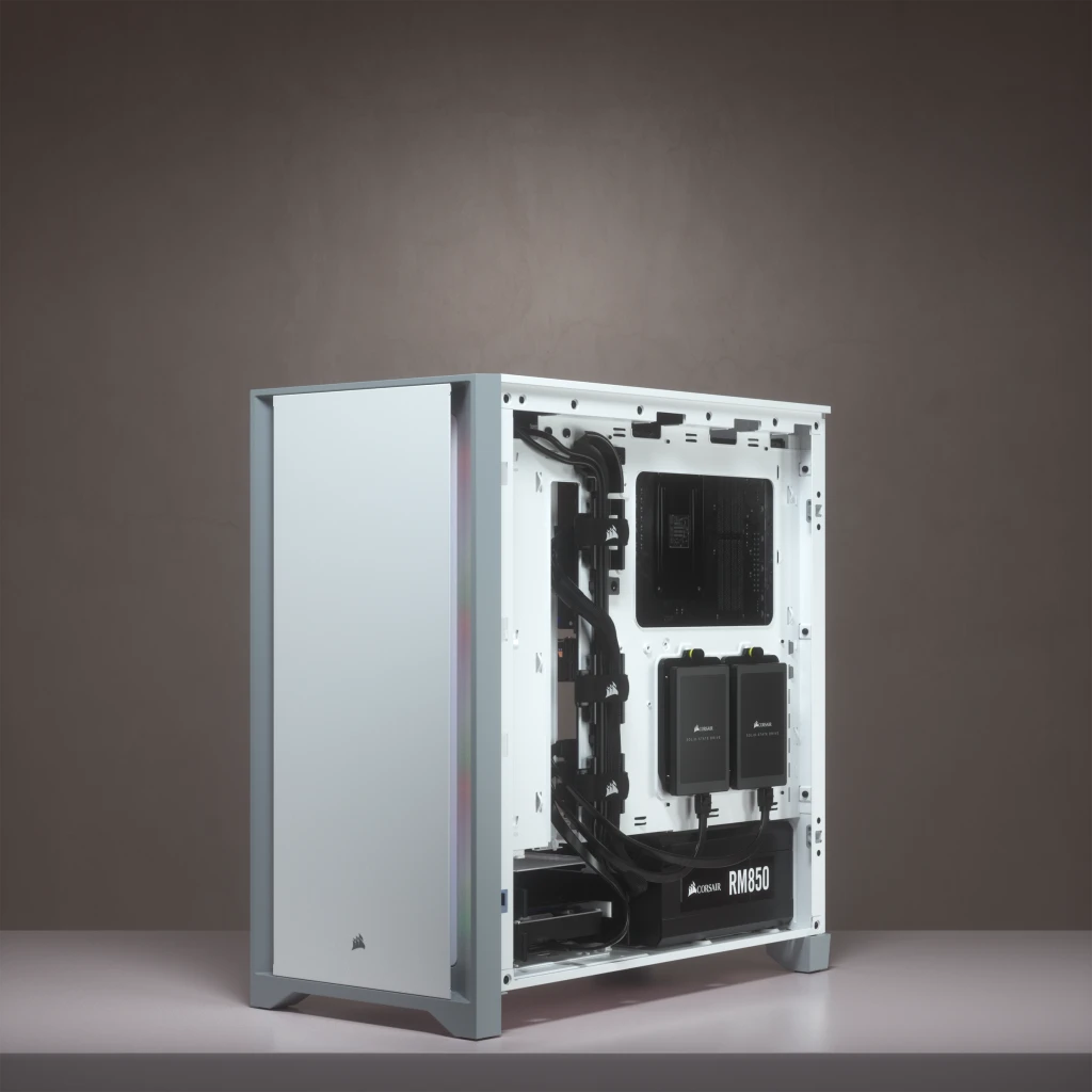 4000D Tempered Glass Mid-Tower ATX Case — White