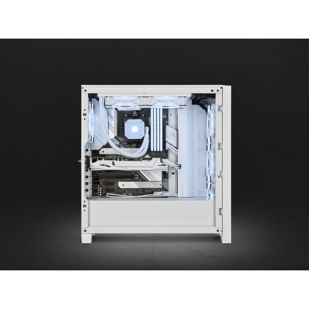 iCUE 4000D RGB AIRFLOW QL Edition Mid-Tower ATX Case — True White