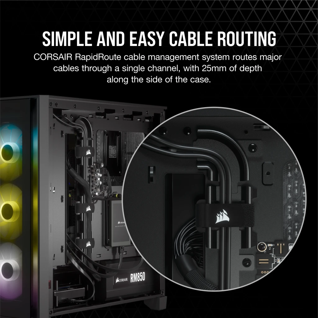 iCUE 4000X RGB Tempered Glass Mid-Tower ATX Case — Black