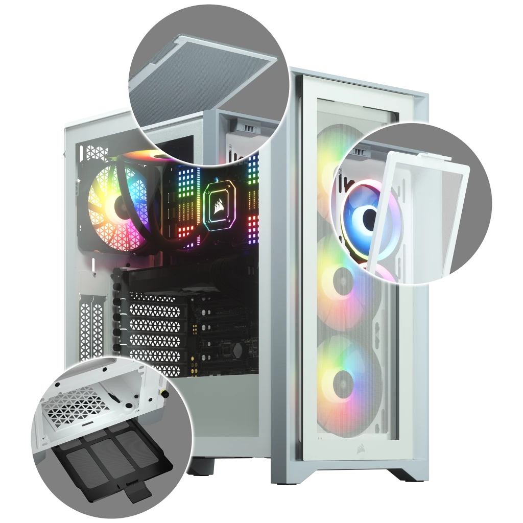 Build a PC for Corsair iCUE 4000X RGB Tempered Glass без БП (CC-9011204-WW)  Black with compatibility check and price analysis