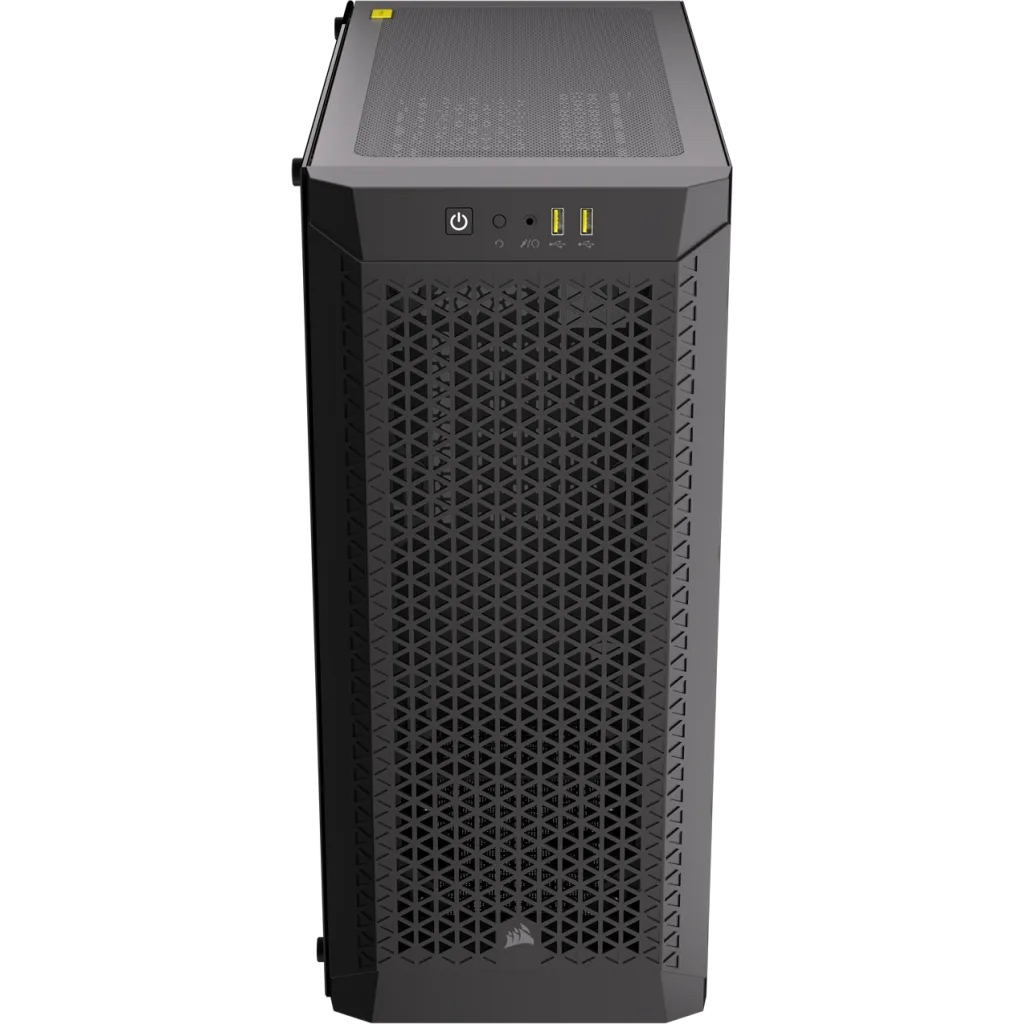 480T Airflow Tempered Glass Mid-Tower Case, Black