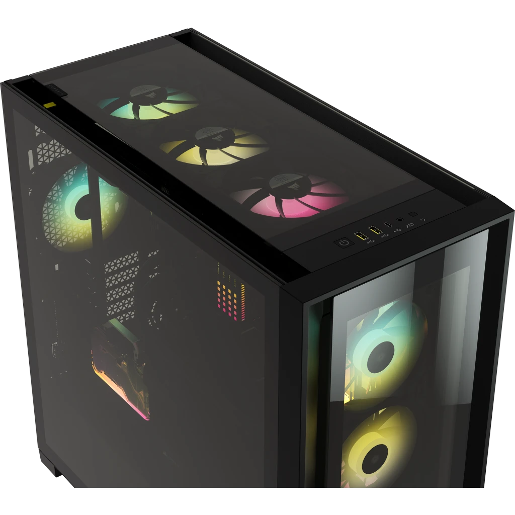 CORSAIR ICUE 5000X RGB MIDI TOWER NEGRO - CAJA PC GAMING