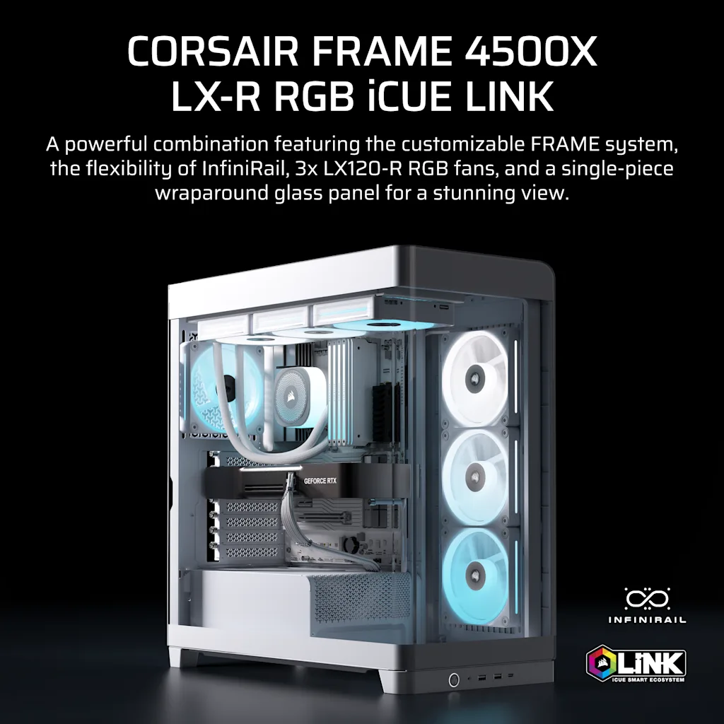WHITE iCUE RGB PC Cases | CORSAIR