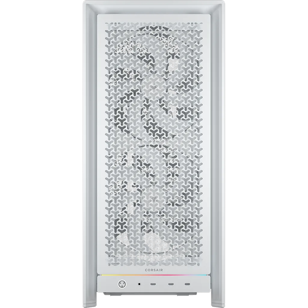Corsair FRAME 5000D WORKSTATION Modular Mid-Tower PC Case - White thumbnail 2