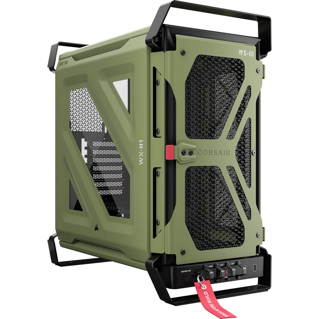 WARTHOG Airflow Mid-Tower PC Case - Olive Drab