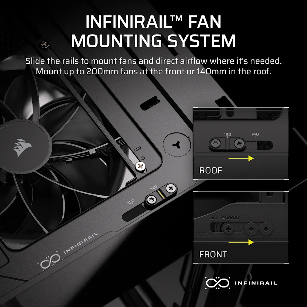Corsair WARTHOG Airflow Mid-Tower PC Case - Olive Drab thumbnail 6