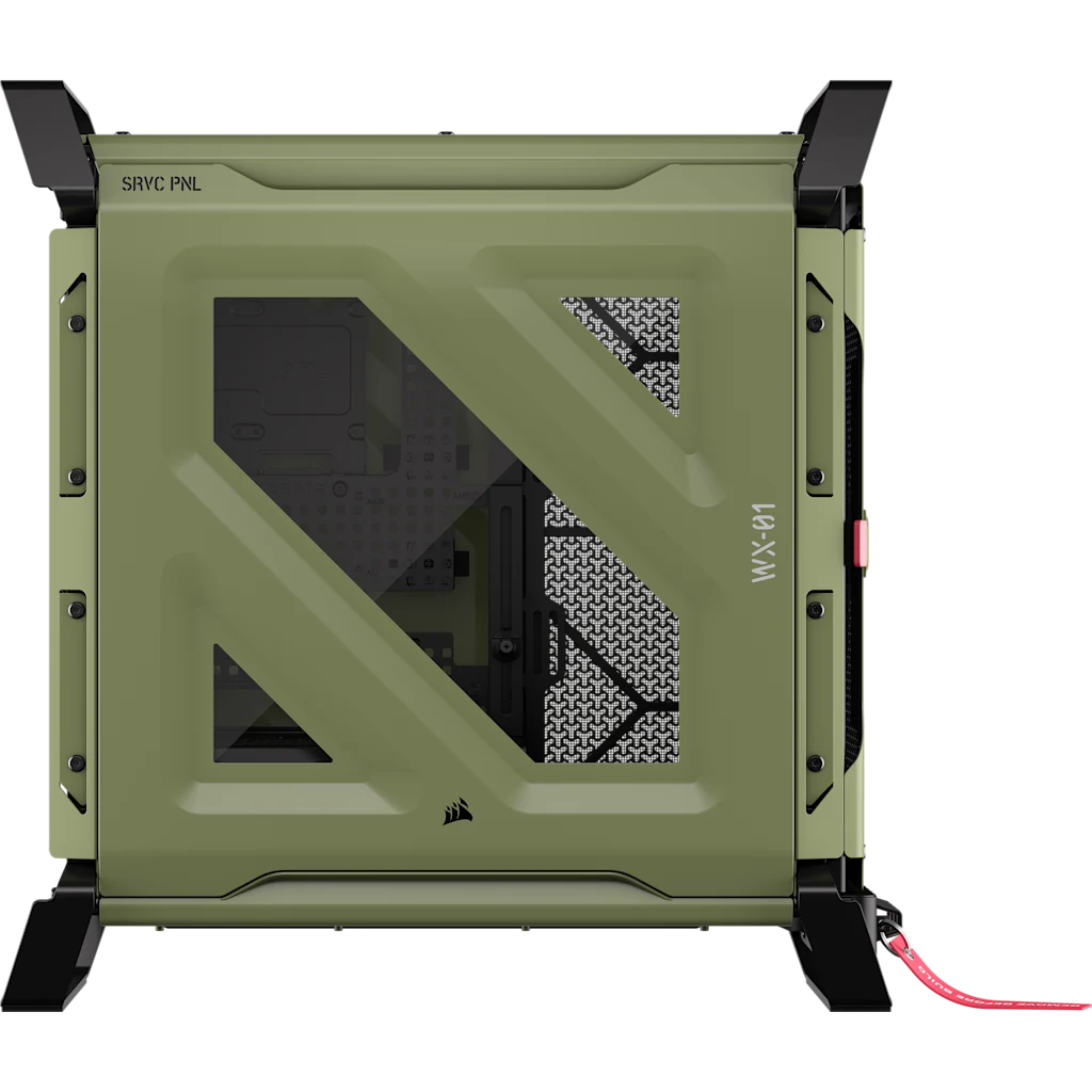 Corsair WARTHOG Airflow Mid-Tower PC Case - Olive Drab thumbnail 8