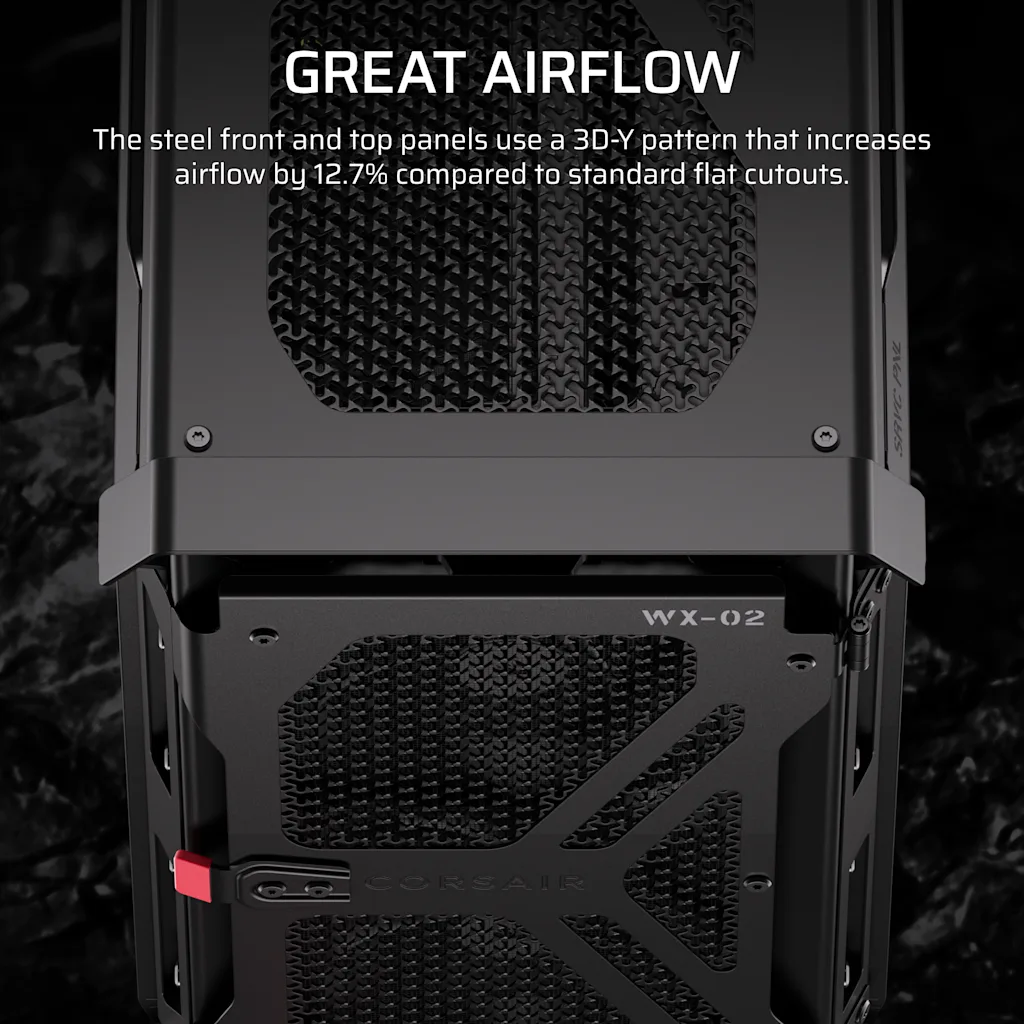 Corsair WARTHOG RS Airflow Mid-Tower PC Case - Black thumbnail 4