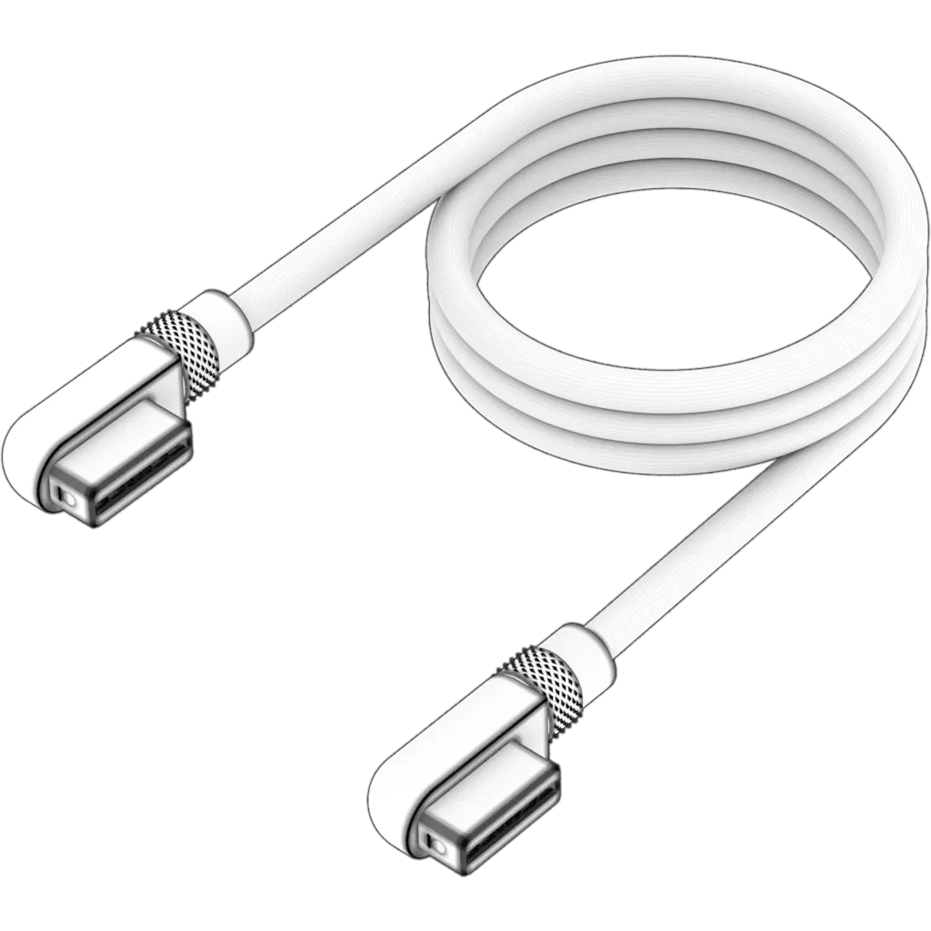 9000D 800mm, 90-to-90 iCUE LINK Cable, White