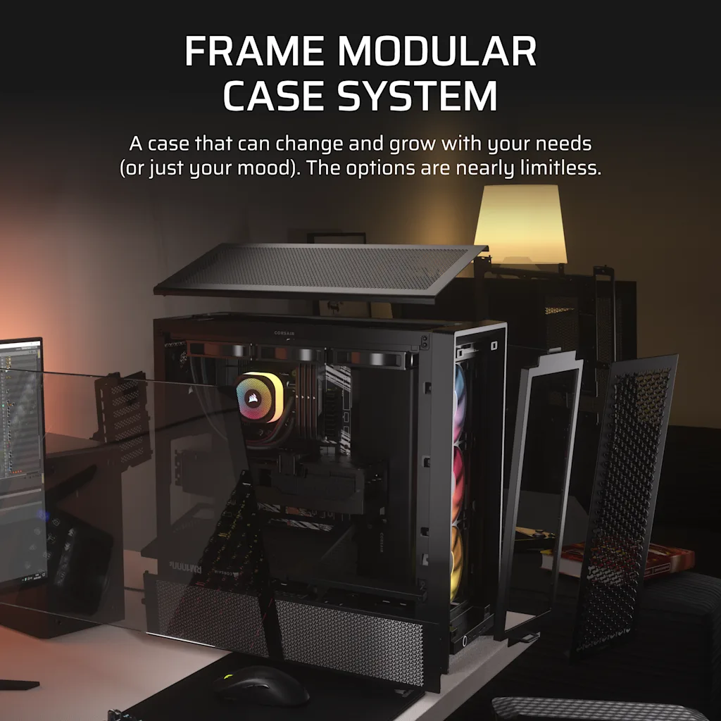 FRAME 4000D RS ARGB Modular Mid-Tower PC Case - White