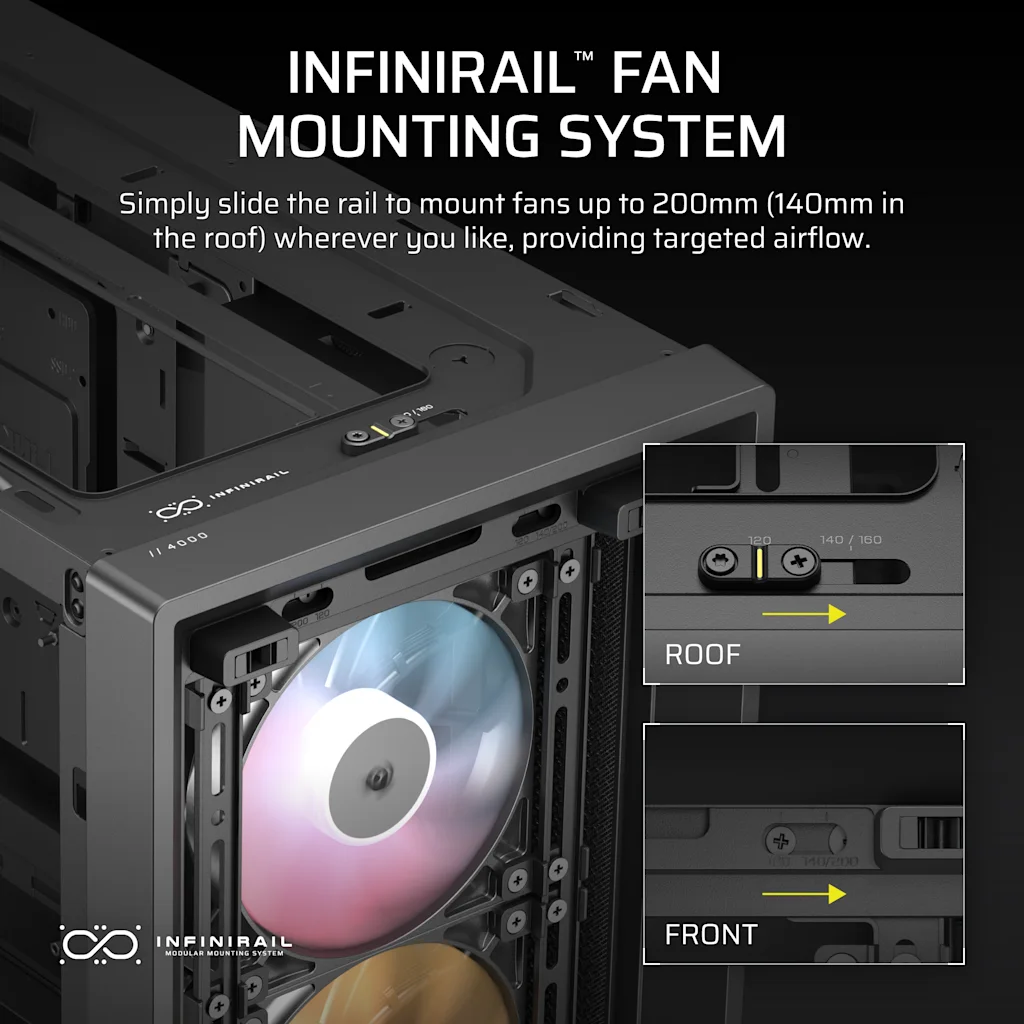 吉*田様 CORSAIR FRAME 4000D PC ケース التوثيق - FRAME 4000D RS ARGB Modular Mid-Tower PC Case