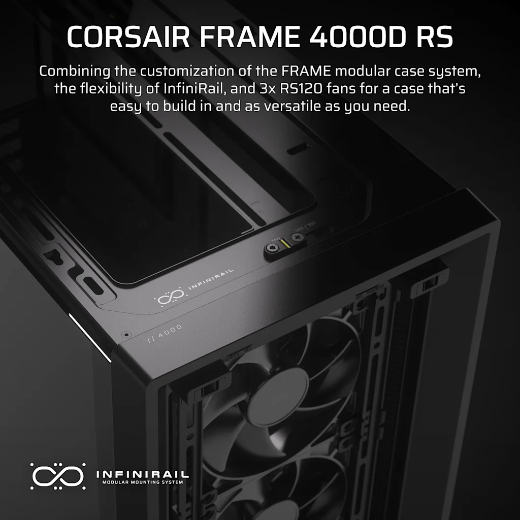 Corsair FRAME 4000D RS Modular Mid-Tower PC Case thumbnail 2