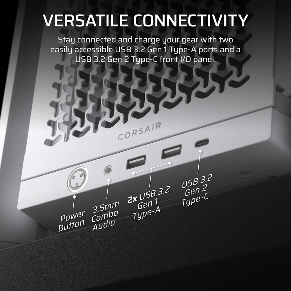 FRAME 4000D モジュール式ミッドタワー PC ケース - ホワイト