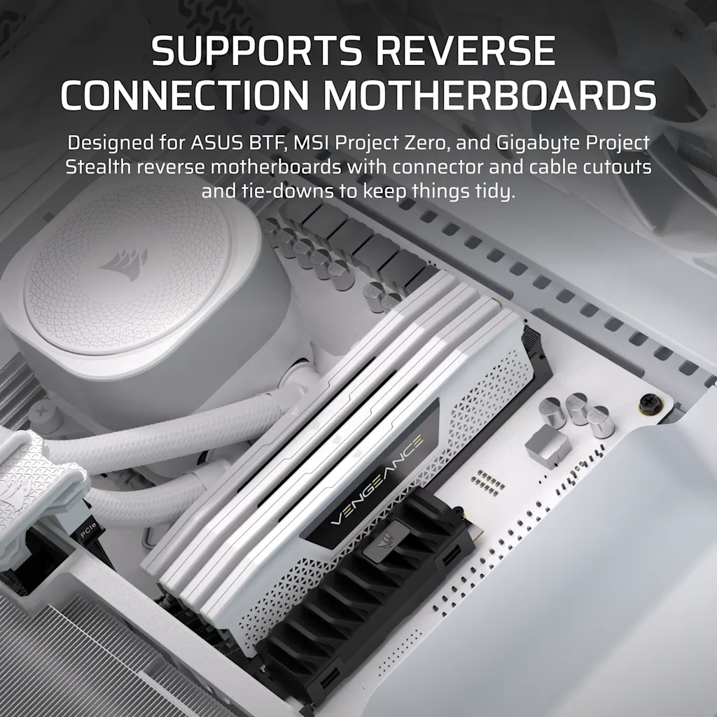 FRAME 5000D RS HIGH-AIRFLOW MID-TOWER PC CASE - WHITE