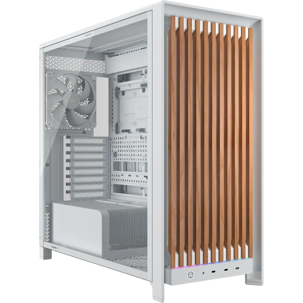 FRAME 5000D WOOD RS Modular Mid-Tower PC Case - White/Oak