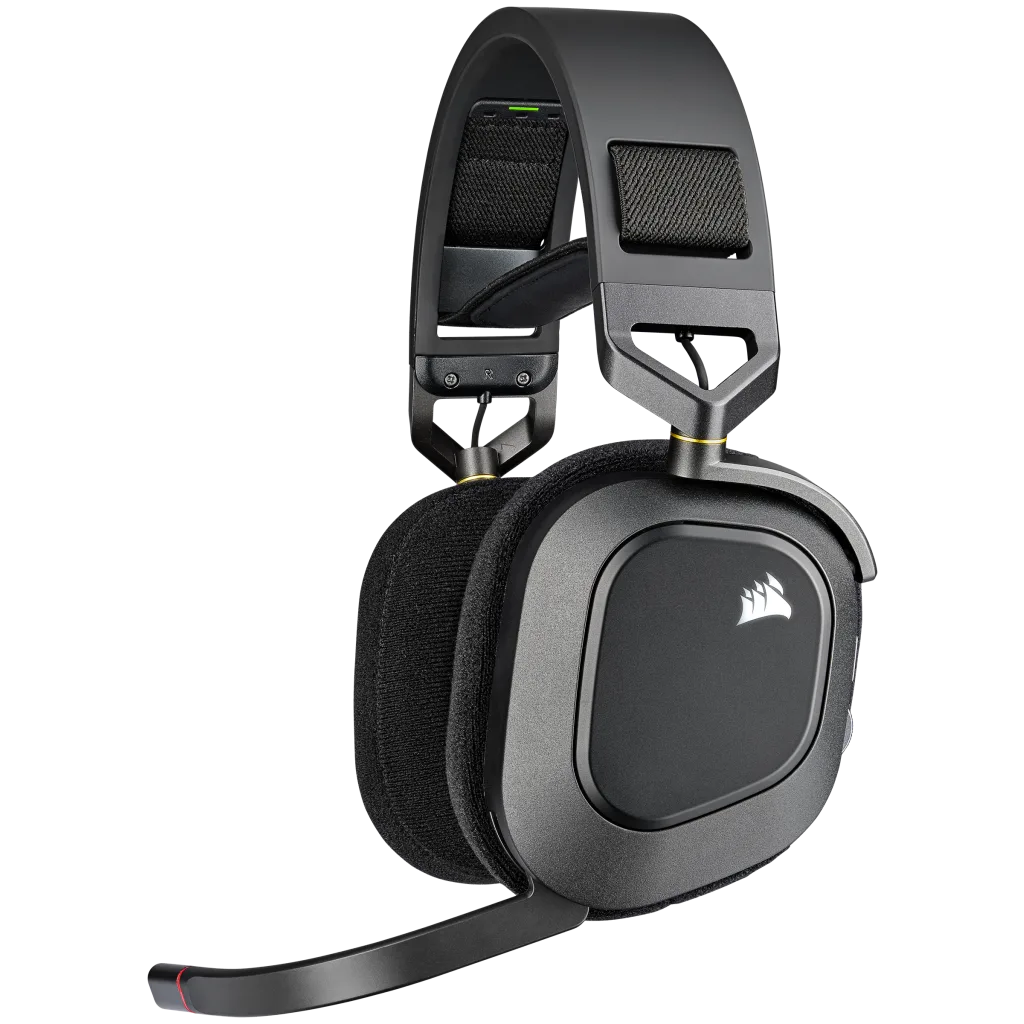 HS80 RGB WIRELESS Premium Gaming Headset with Spatial Audio — Carbon ...