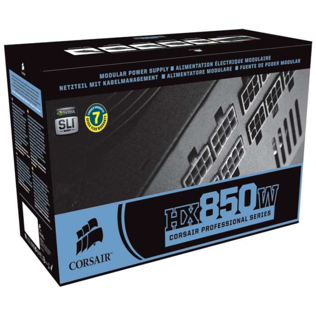 Professional Series™ HX850 — 80 PLUS® Silver Certified Modular