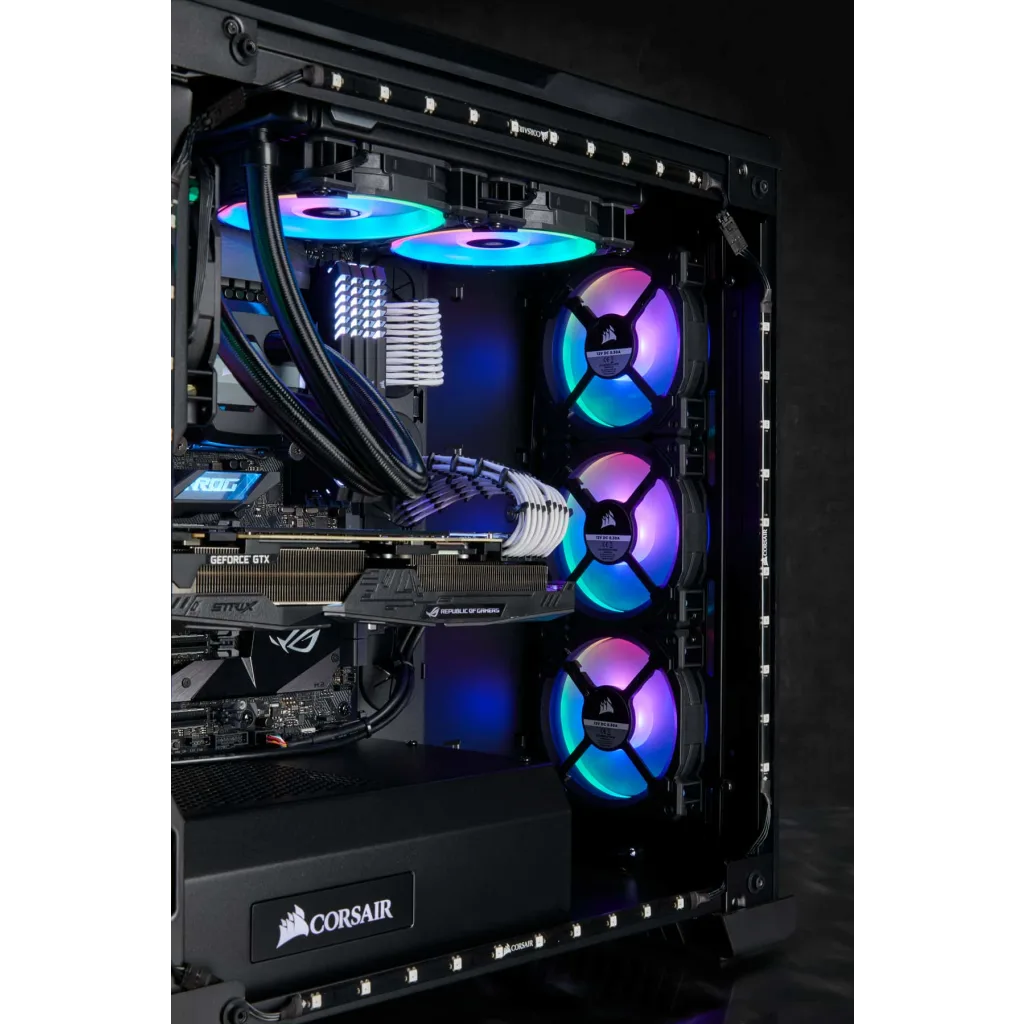 Corsair LL Series, LL140 RGB, 140mm Dual Light Loop RGB LED Fan, 2