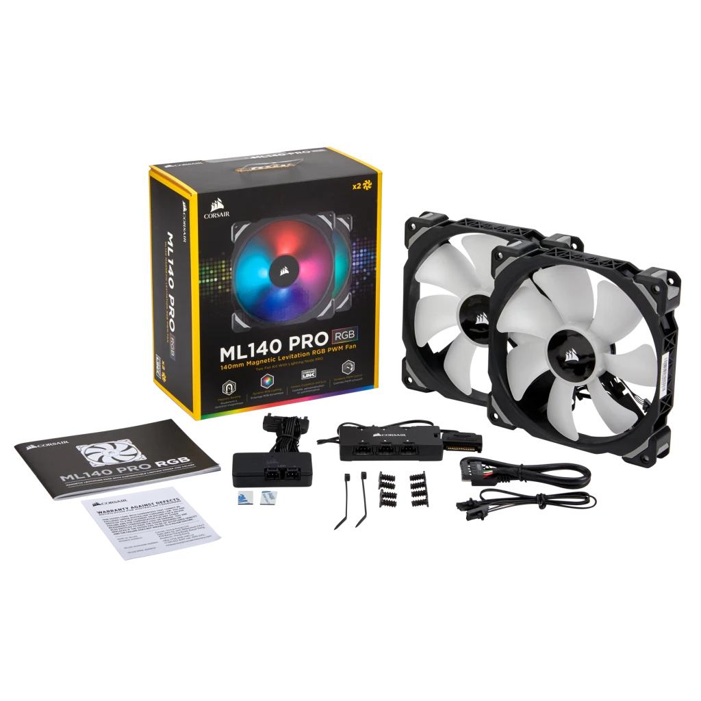 Corsair ML140 PRO RGB, 140mm Premium Magnetic Levitation RGB