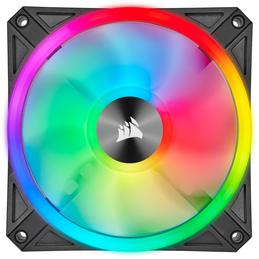 CORSAIR QL Series, QL120 RGB, 120mm RGB LED Fan, Triple Pack with