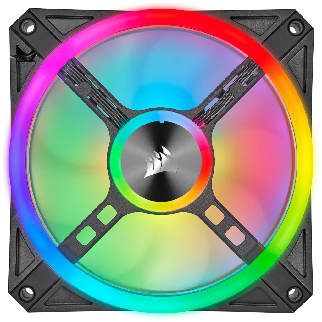 CORSAIR QL Series, QL120 RGB, 120mm RGB LED Fan, Triple Pack