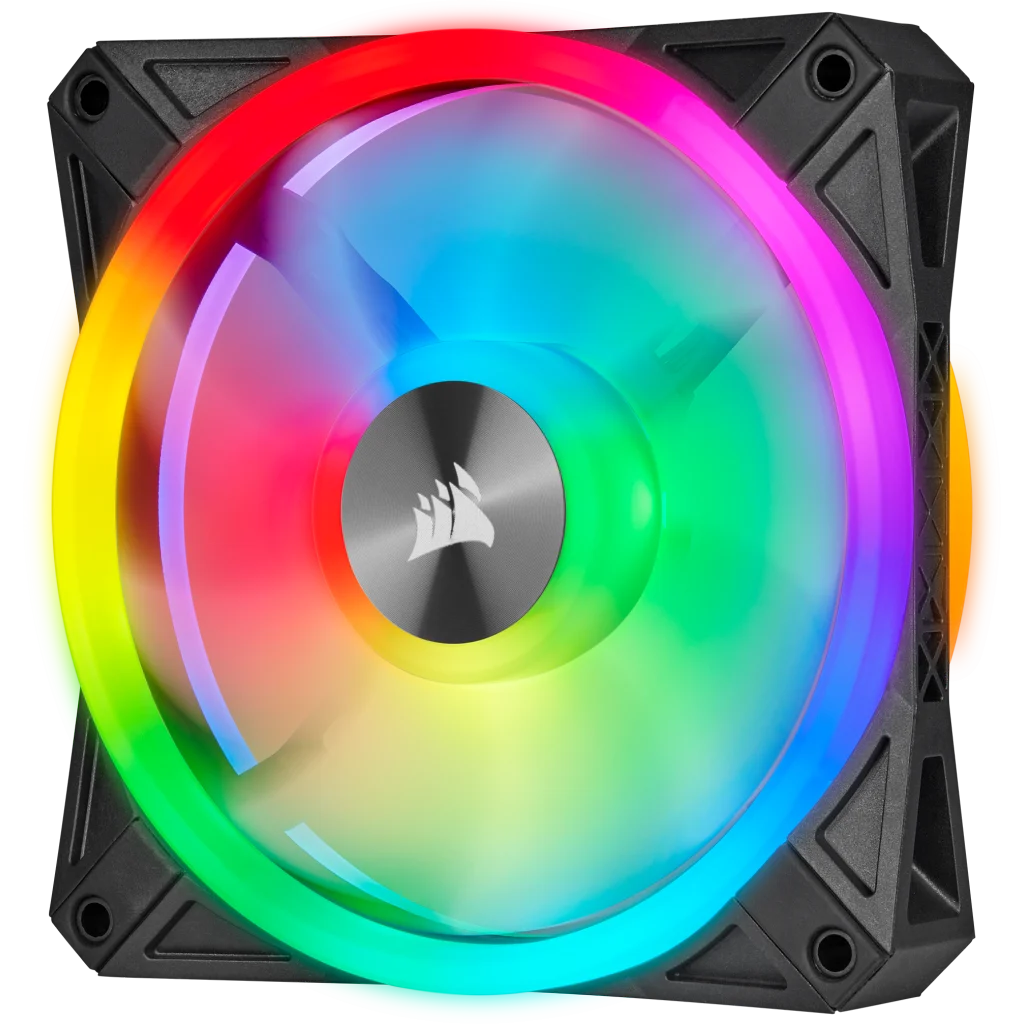 CORSAIR QL Series, QL120 RGB, 120mm RGB LED Fan, Triple Pack with