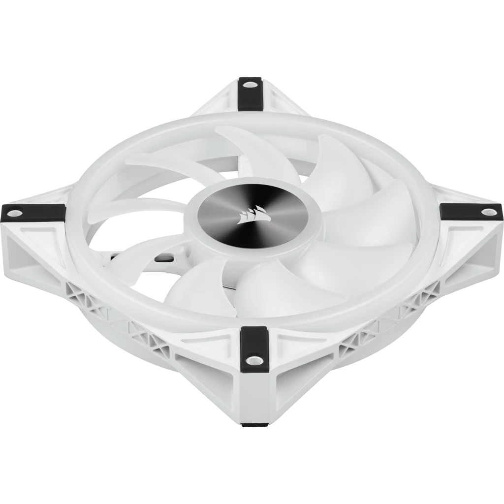 iCUE QL140 RGB 140mm PWM White Fan — Dual Fan Kit with Lighting