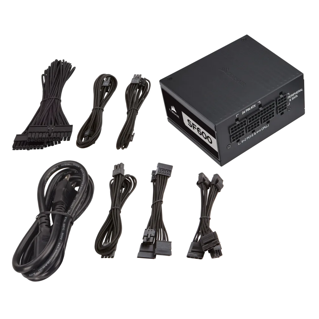 電源ユニット Corsair SF600 SFX 600W SF Series™ SF600 — 600 Watt 80 PLUS® Platinum Certified High