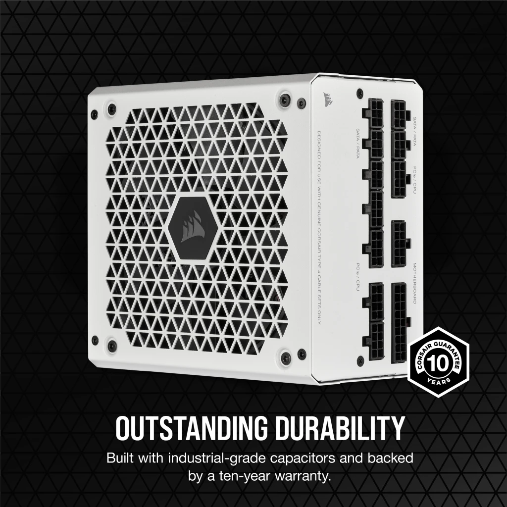  Corsair RM1000e Fully Modular Low-Noise ATX Power Supply (Dual  EPS12V Connectors, Low-Noise, 105°C-Rated Capacitors, 80 PLUS  Gold-Certified Efficiency, Modern Standby Support) Black : Electronics