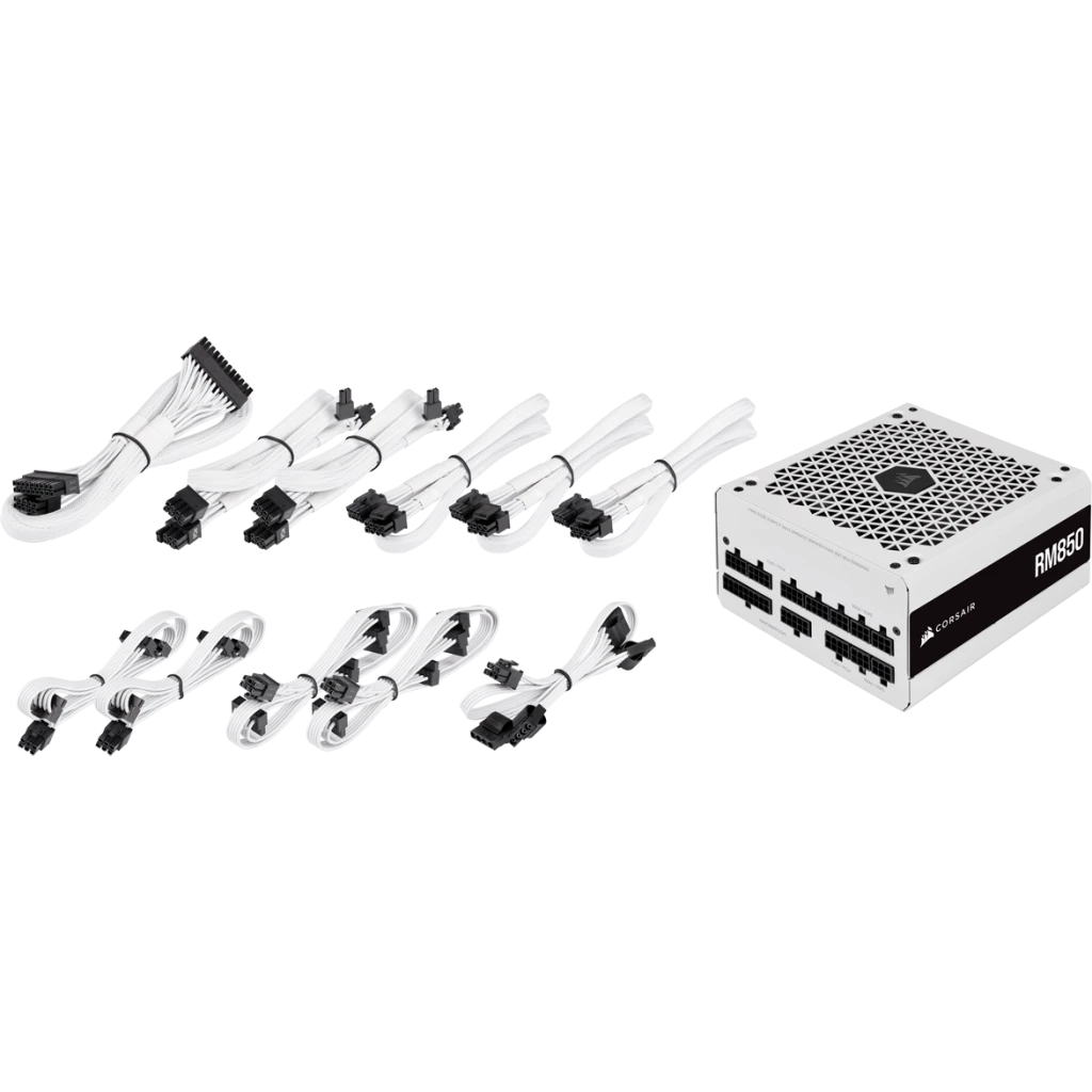 RM White Series™ RM850 — 850 Watt 80 PLUS Gold Fully Modular ATX