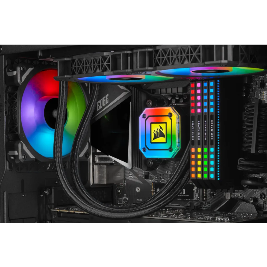 新品 CORSAIR iCUE H100i ELITE CAPELLIX XT iCUE H100i ELITE CAPELLIX Liquid CPU Cooler (Refurbished)