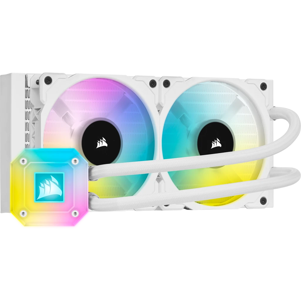 メーカー直売 - 人気ランキング Liquid CAPELLIX ELITE H100i iCUE CPU White — Cooler PC用ファン・クーラー