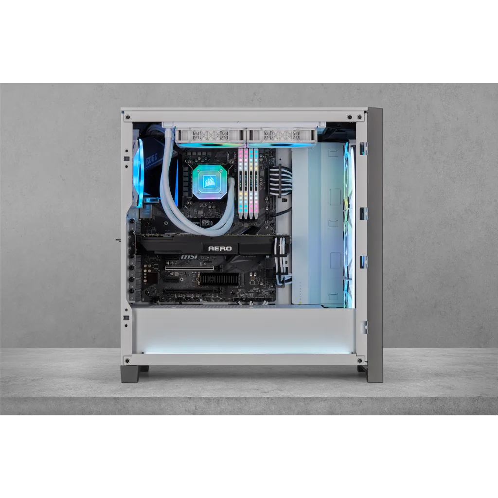 iCUE H100i ELITE CAPELLIX Liquid CPU Cooler — White (Refurbished)