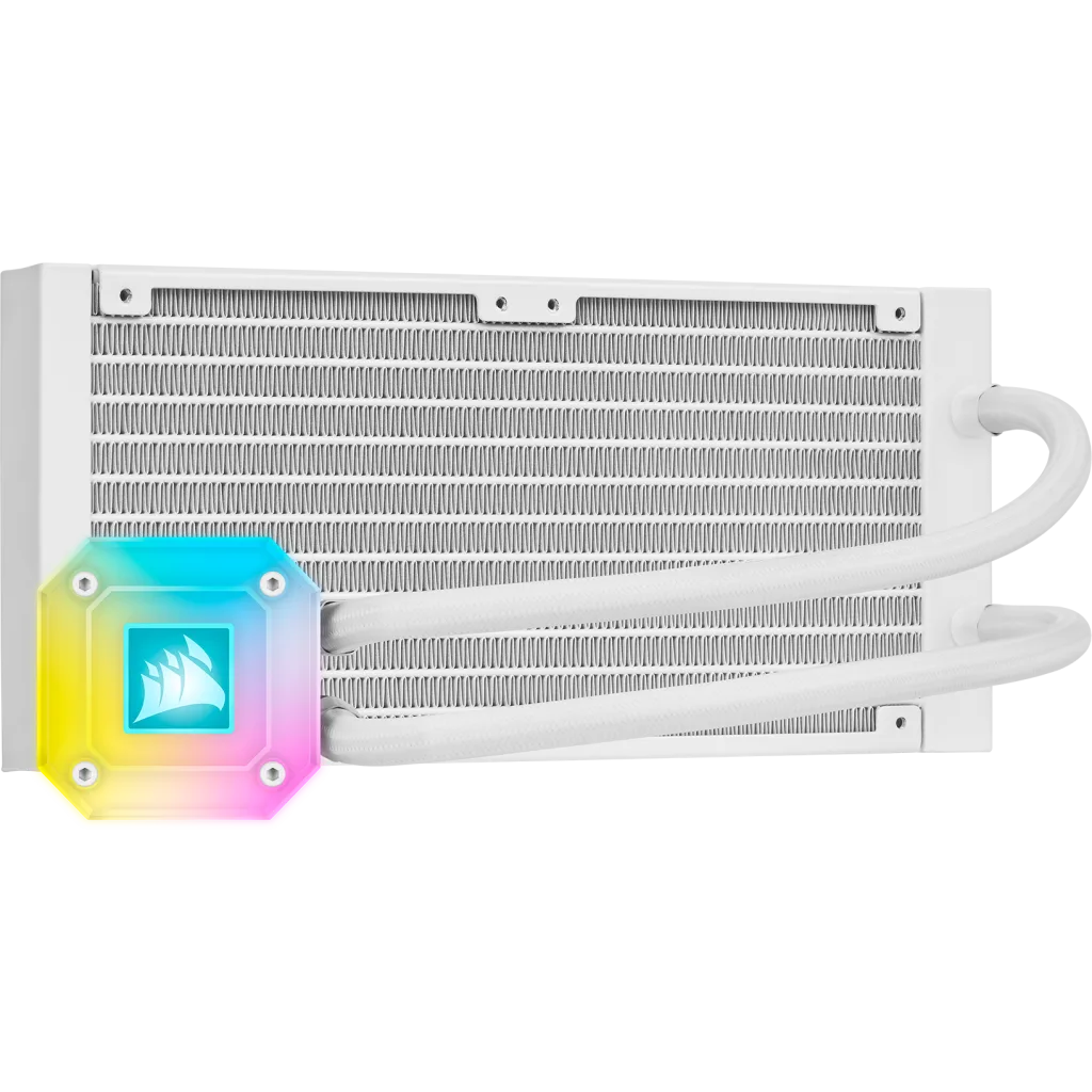 iCUE H100i ELITE CAPELLIX Liquid CPU Cooler — White (Refurbished)