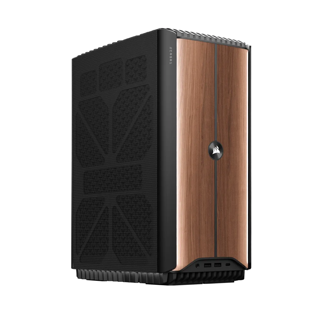 CORSAIR ONE i500 PC – Wood Dark: Liquid Cooled Intel Core i7-14700