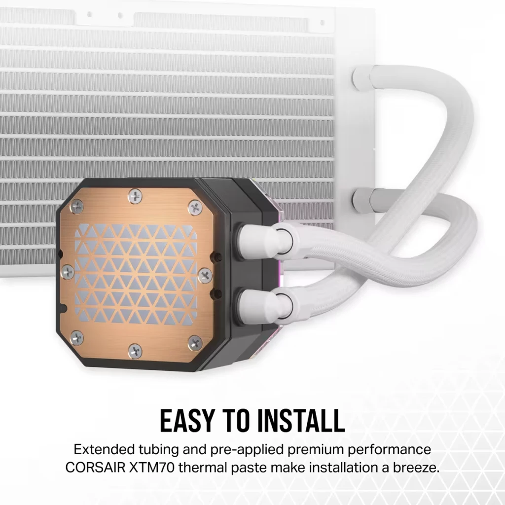 iCUE H150i ELITE CAPELLIX XT Liquid CPU Cooler, White