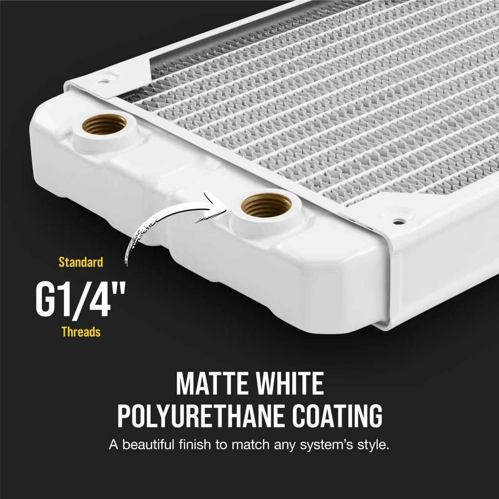 Hydro X Series XR5 280mm Water Cooling Radiator — White