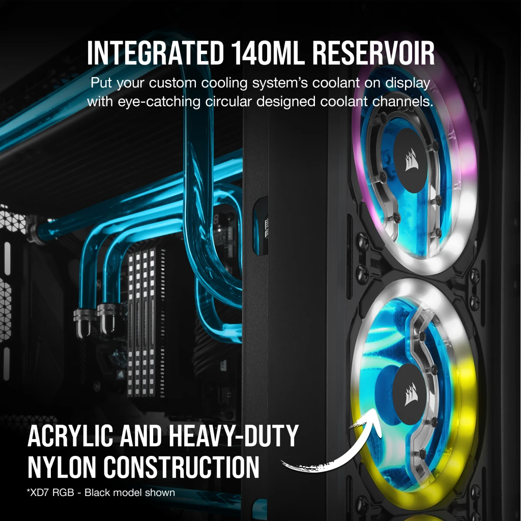 Hydro X Series XD7 RGB Pump/Reservoir Combo — White