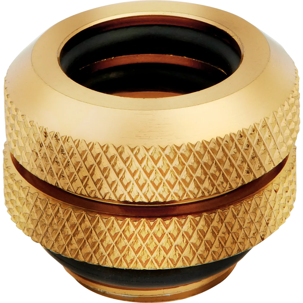 Hydro X Series XF Hardline 12mm OD Fitting Four Pack — Gold