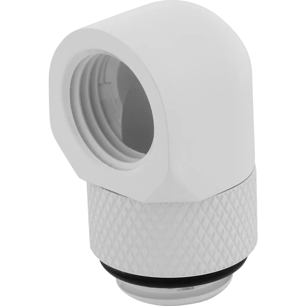 格安 Hydro X Series 90° Rotary Adapter Twin Pack — White 冷却パーツ・ファン