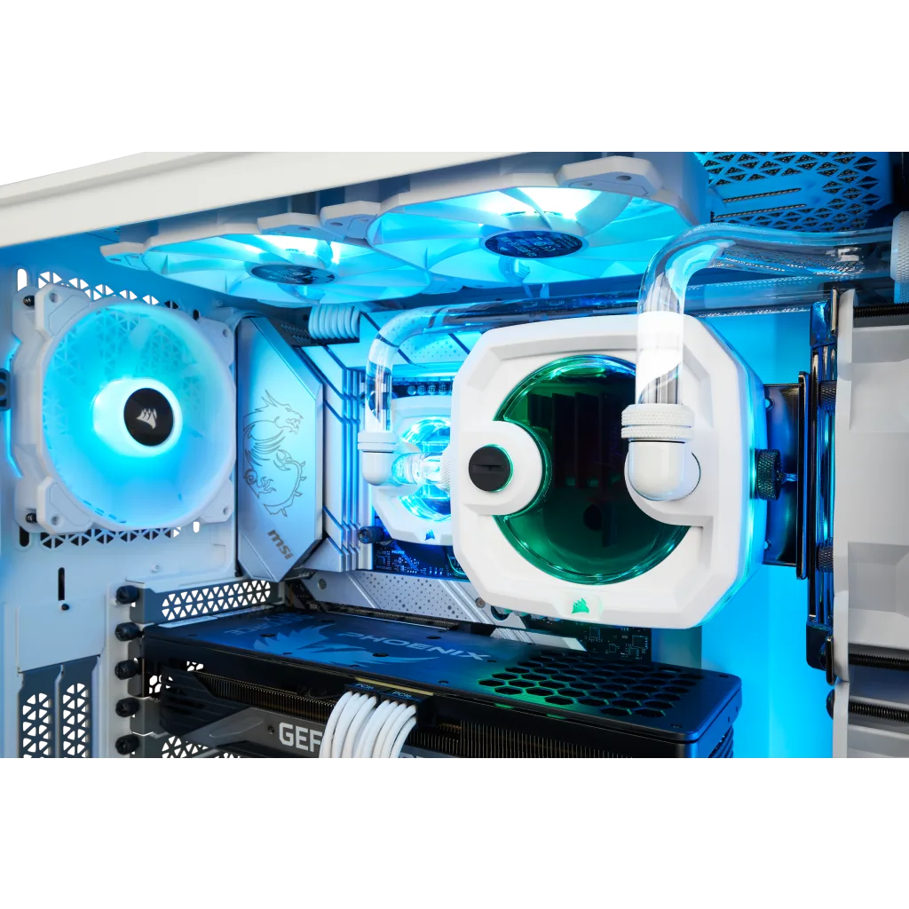 HYDRO X SERIES iCUE XH303i RGB PRO Custom Cooling Kit — White