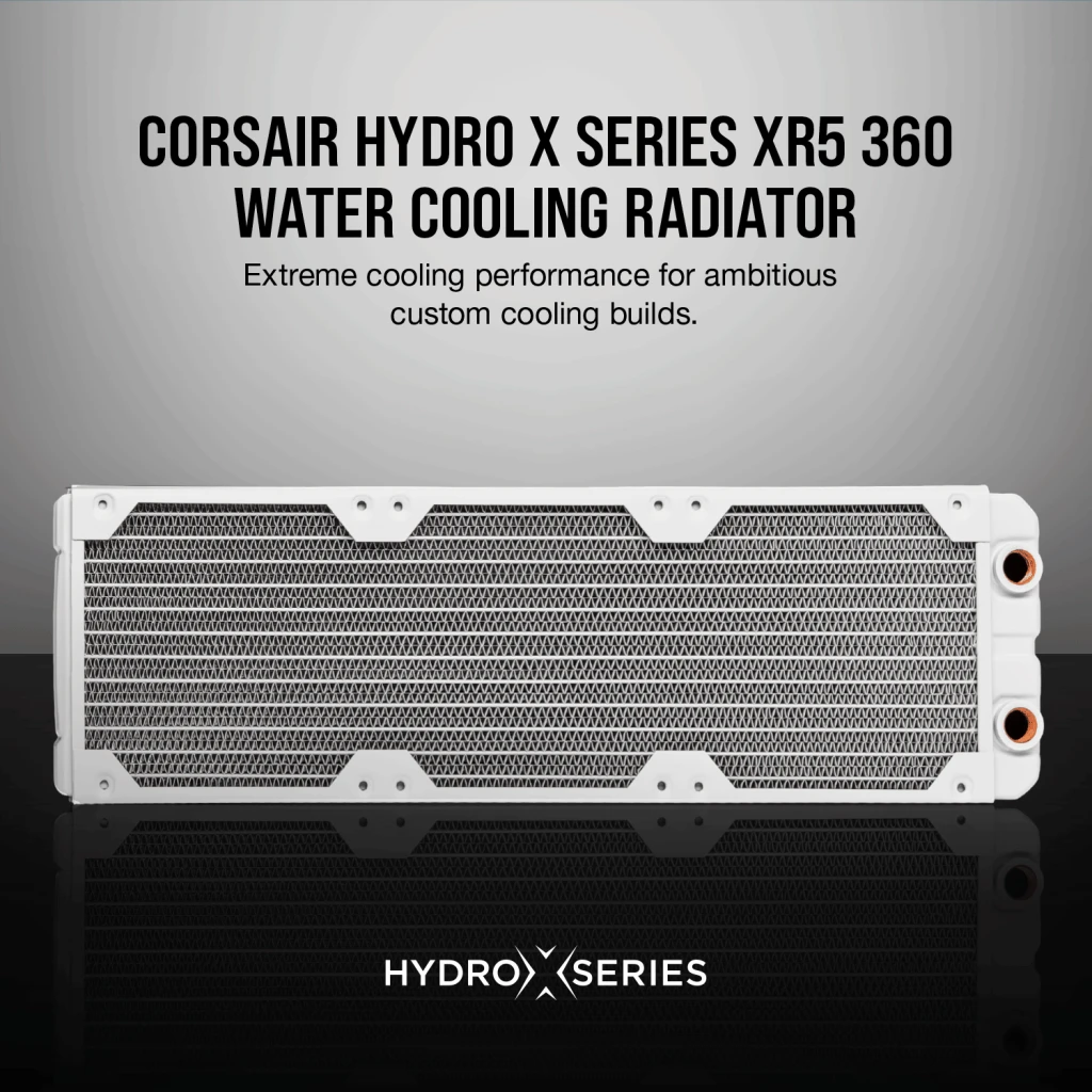 Hydro X Series XR5 360mm Water Cooling Radiator — White