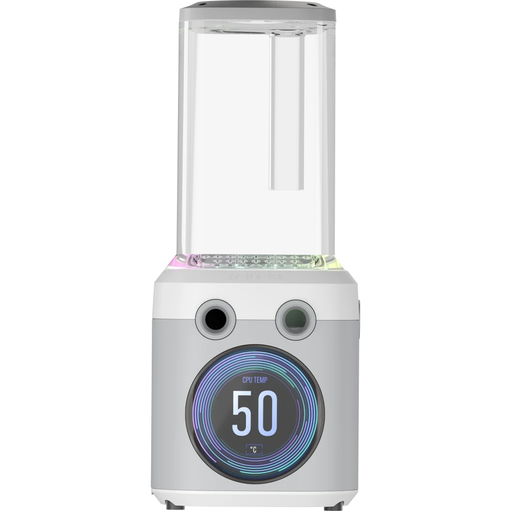 Sistema combinato pompa/serbatoio iCUE LINK XD5 RGB ELITE LCD, colore bianco