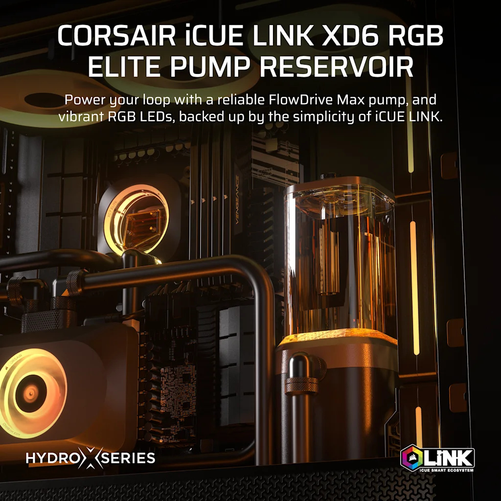Sistema combinato pompa/serbatoio iCUE LINK XD6 RGB ELITE