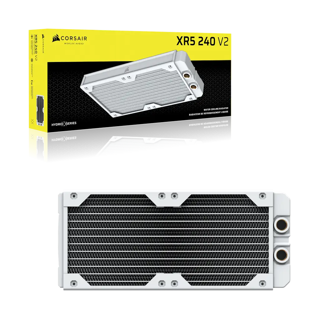 Hydro X Series XR5 240 V2 Custom Cooling Radiator - White