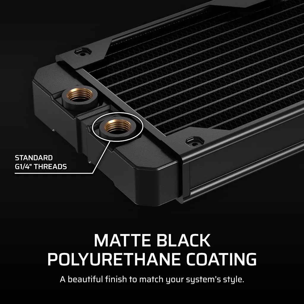 CORSAIR XR5 360 V2 水冷ラジエーター 3本セット Hydro X Series XR5 360 V2 Custom Cooling Radiator