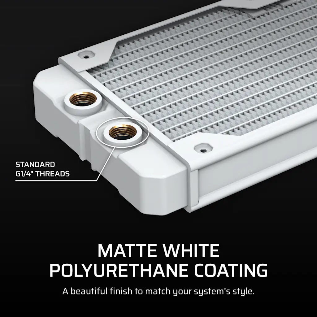 CORSAIR HYDRO SERIES XR5 360 WHITE本格水冷 Hydro X Series XR5 360mm Water Cooling Radiator — White